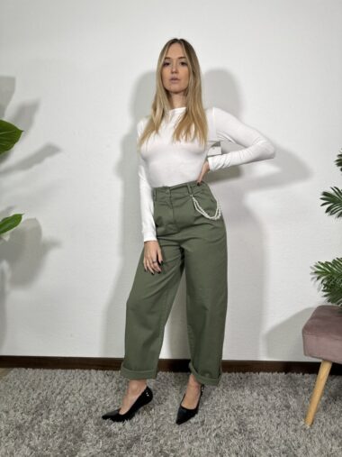 Pantalone con catena di perle -Susymix