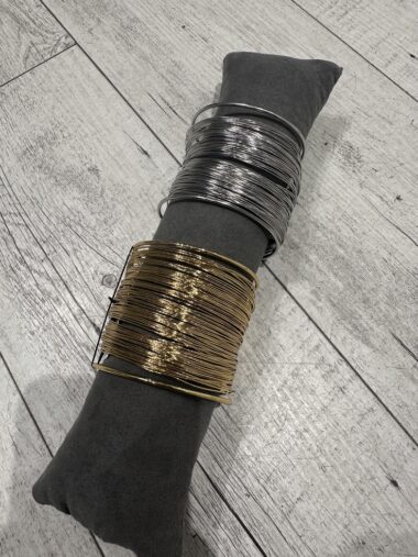 Bracciale rigido alto multi filo
