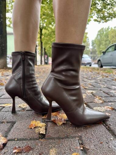 Tronchetto in ecopelle elastico Cacao