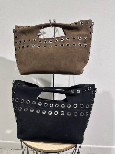 Borsa squadrata occhielli