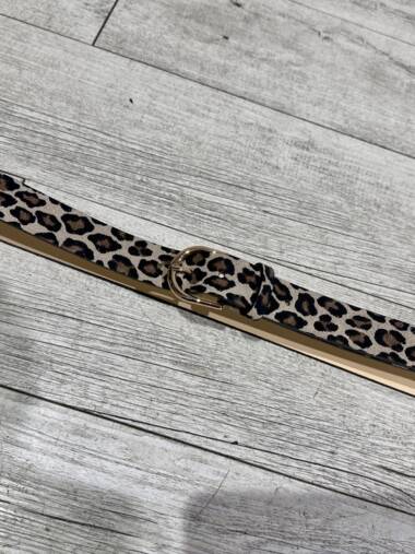 Cintura in pelle maculata