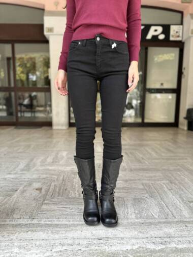 Jeans skinny nero -Susymix