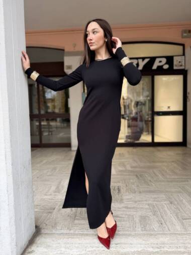 Abito elegante con bracciali e collana -Susymix