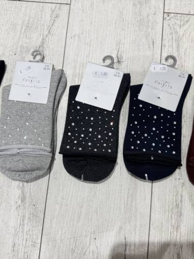 Calzino in caldo cotone  con strass