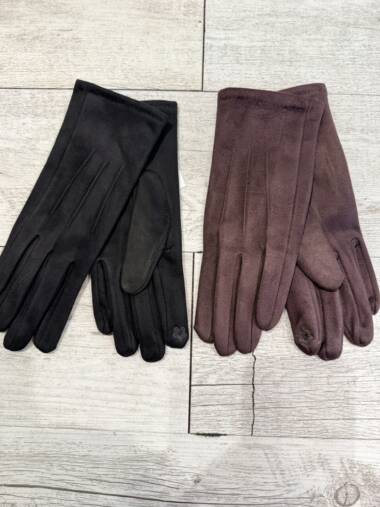 Guanti touch scamosciati