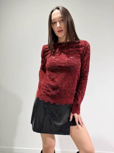 Maglietta in pizzo pesante -Susymix