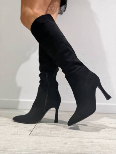 Stivale scamosciato  Nero 9042