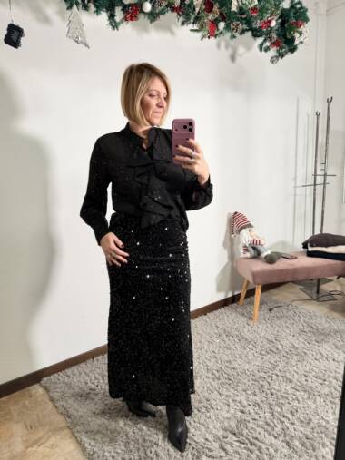 Gonna lunga in paillettes