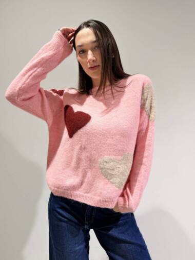 Maglioncino con cuori
