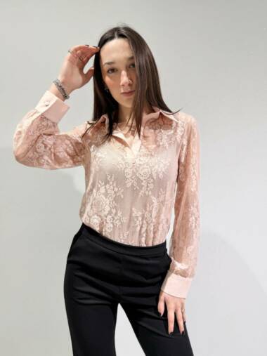 Blusa in pizzo Rosa -Susymix
