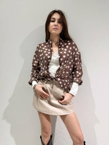 Camicia over pois