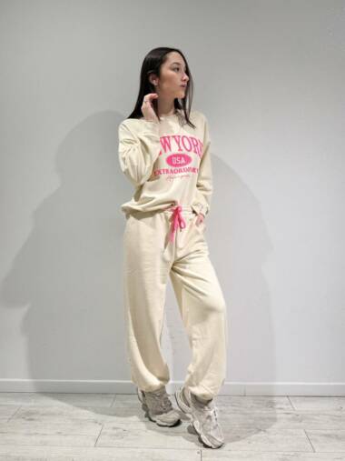 Completo tuta in felpa New york