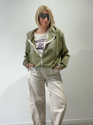 Felpa con t-shirt attccata -Susymix