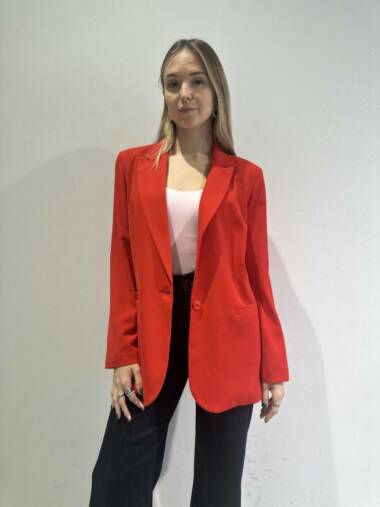 Blazer sfiancato Rosso -Susymix