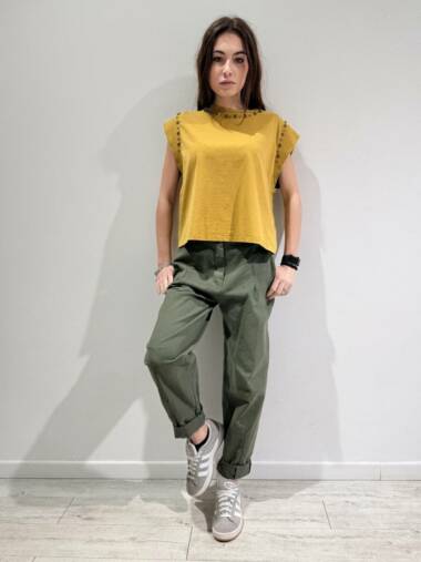 Pantalone carrots in cotone