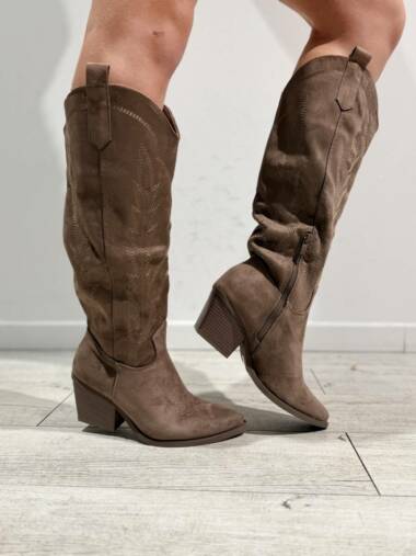 Texano scamosciato beige