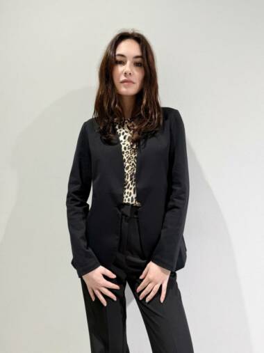 Blazer punto milano Nero -Susymix