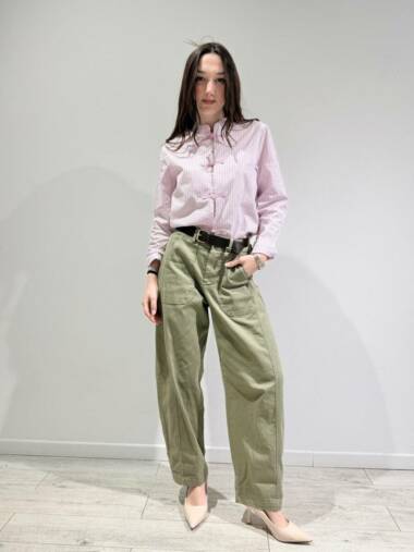 Pantalone a ovetto con stellina Verde -Susymix