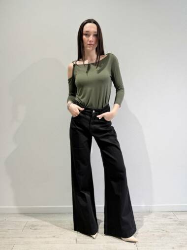 Jeans a palazzo col Nero -Susymix